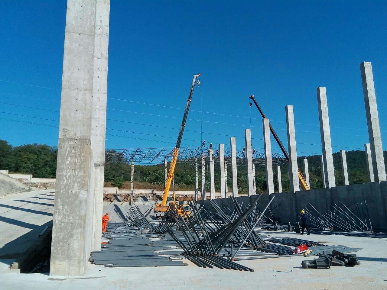 红桥搅拌站网架